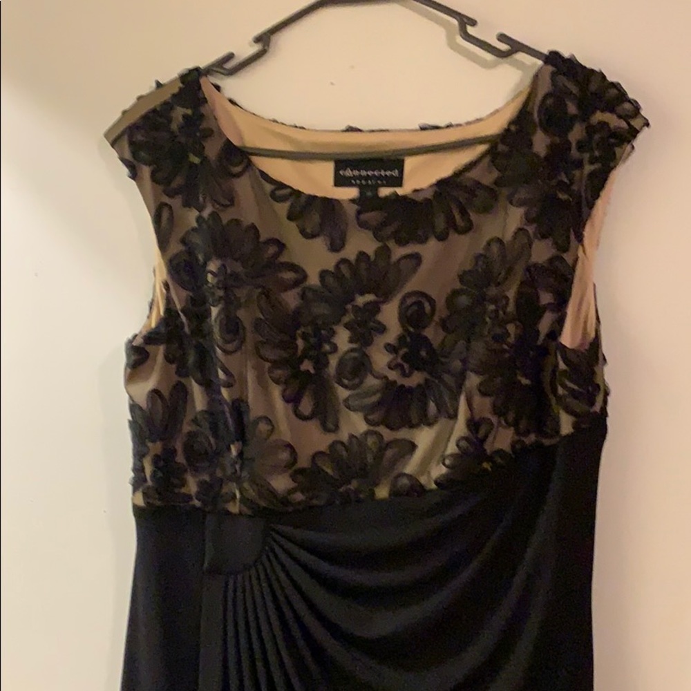 Black/tan dress